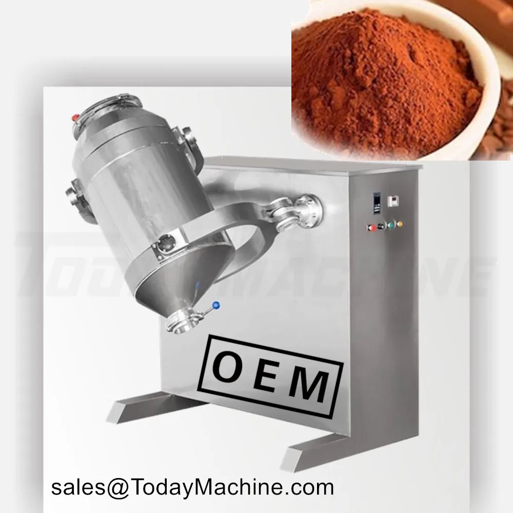 Industrial Dry Powder Food Material Mix Chemical Medicine Food Flour Granule Blender Mixer Machine