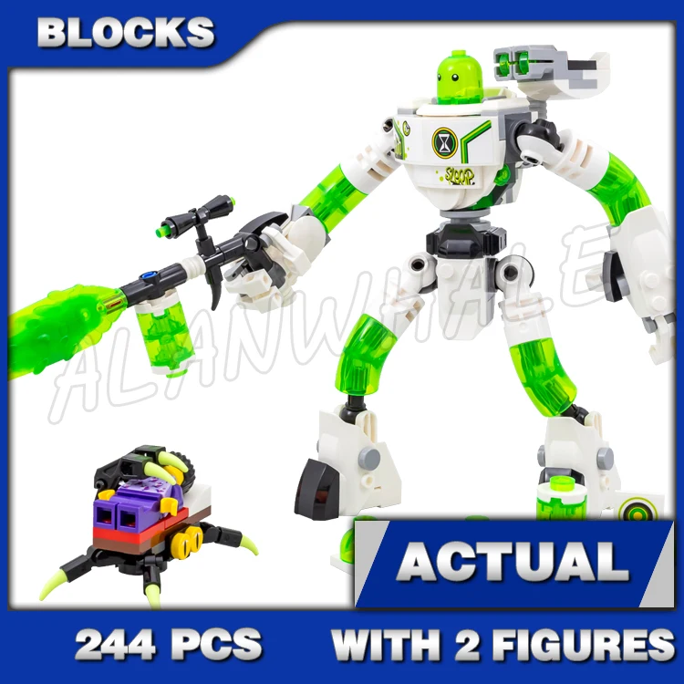 

244pcs Dream Mateo and Z-Blob the Robot Nightmare Monster Mech 81454 Building Blocks Toy Compatible With Model