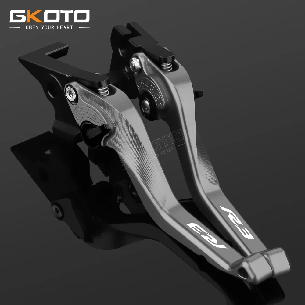 For Yamaha YZFR3 YZF-R3 R3 2022 2021 2020 2019 2018 2017 2016 2015 Motorcycles CNC Aluminum Adjustable Short Brake Clutch Levers