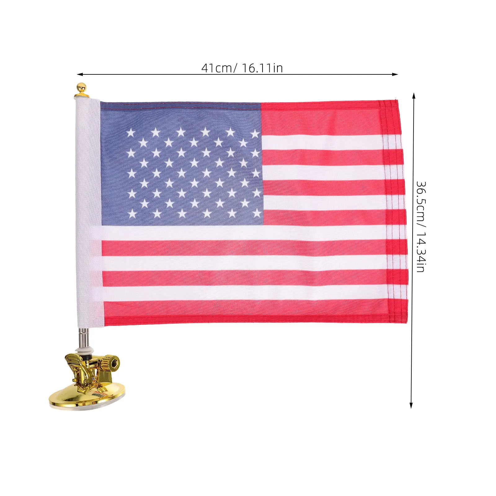 1Set Suction Cup Flag Pole Base Strong Windproof Flagpole Holder for Cars Windows Walls Easy Install Multi Use Flag Display view 6