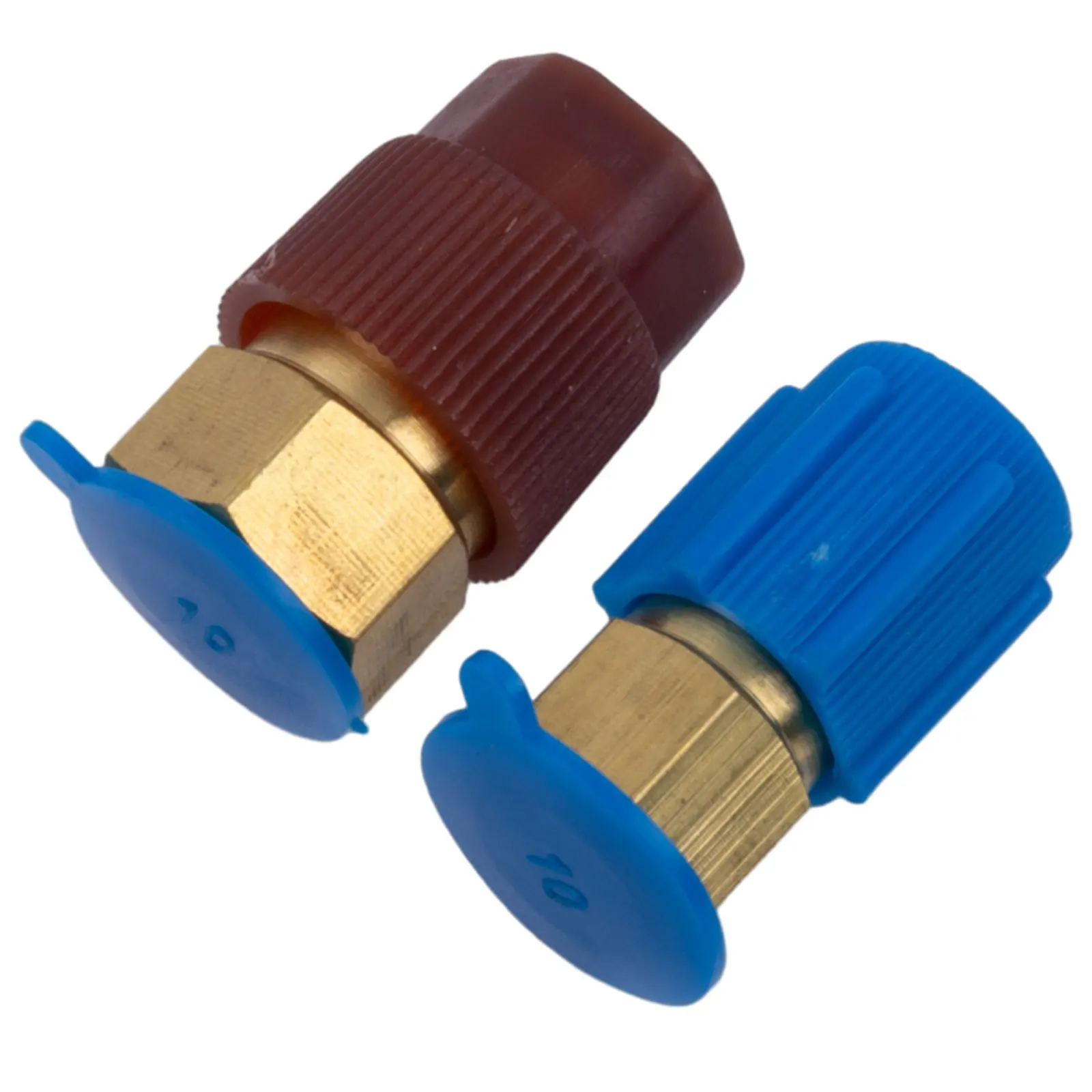 2pcs Adapter Quick Fitting Coupler R12 To R134A High Low Side Adapter Fitting Connector Car Air-conditioning Fitting Tools