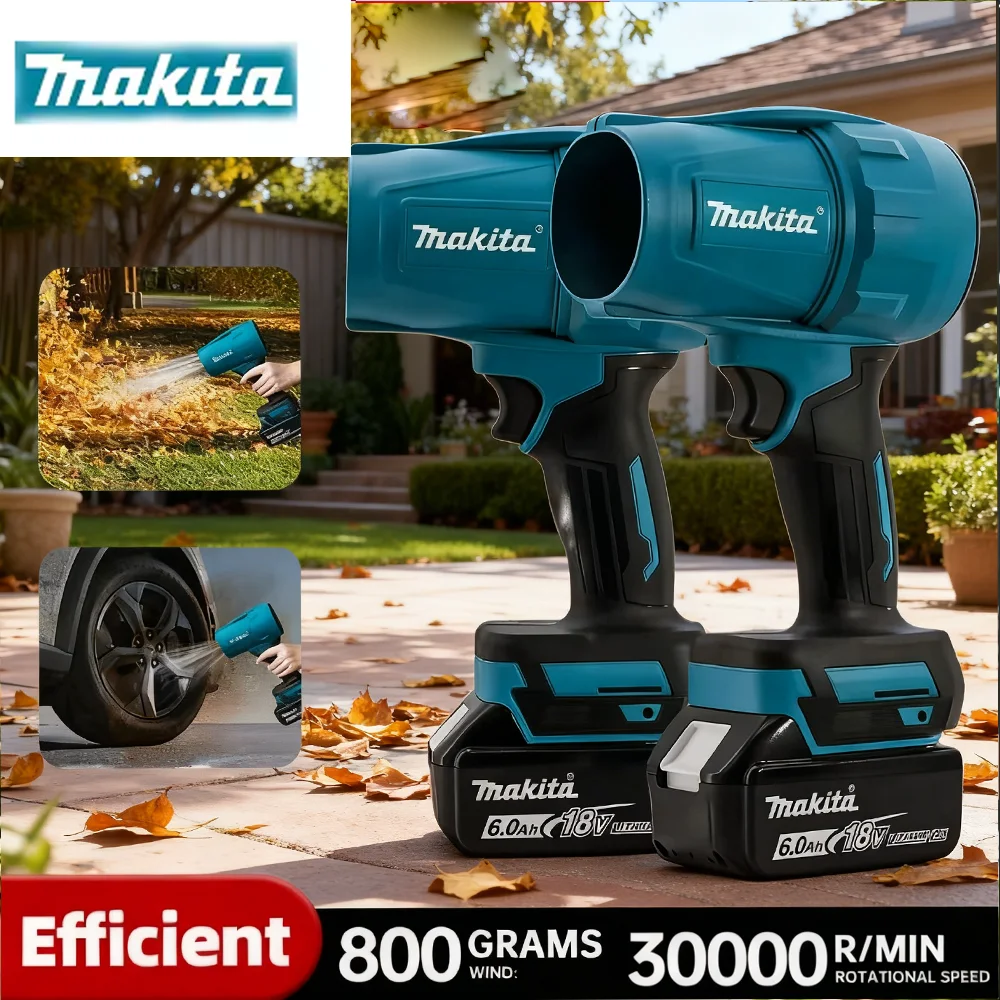 

Makita Violent Air Duster 30000RPM Turbo Jet Blower 18V Cordless Rechargeable With Light Car Detailing Tool