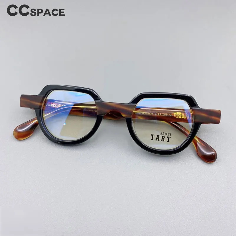 49663 Retro Acetate Optical Glasses Frames Men Women Two-color Stitching Fashion Computer Eyeglasses