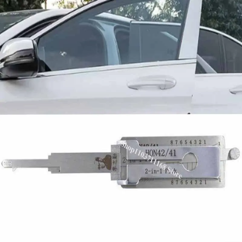 

1PCS LISHI 2-in-1 for Honda Motorcycle Pickup/decoder HON42/41 Locksmith Tool Lock Picking Pick Ganzua Kit Set Complete Key