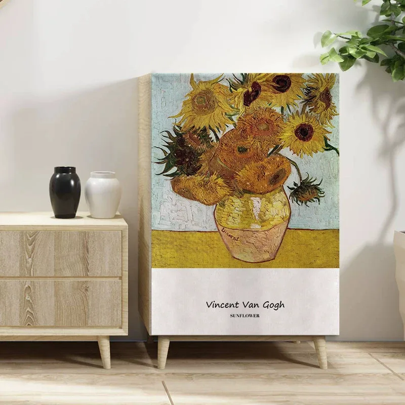 VIKAMA Artistic Style Velcro Dustproof Curtain No-Drill Concealment for Shoe Cabinets Wardrobes And Windows