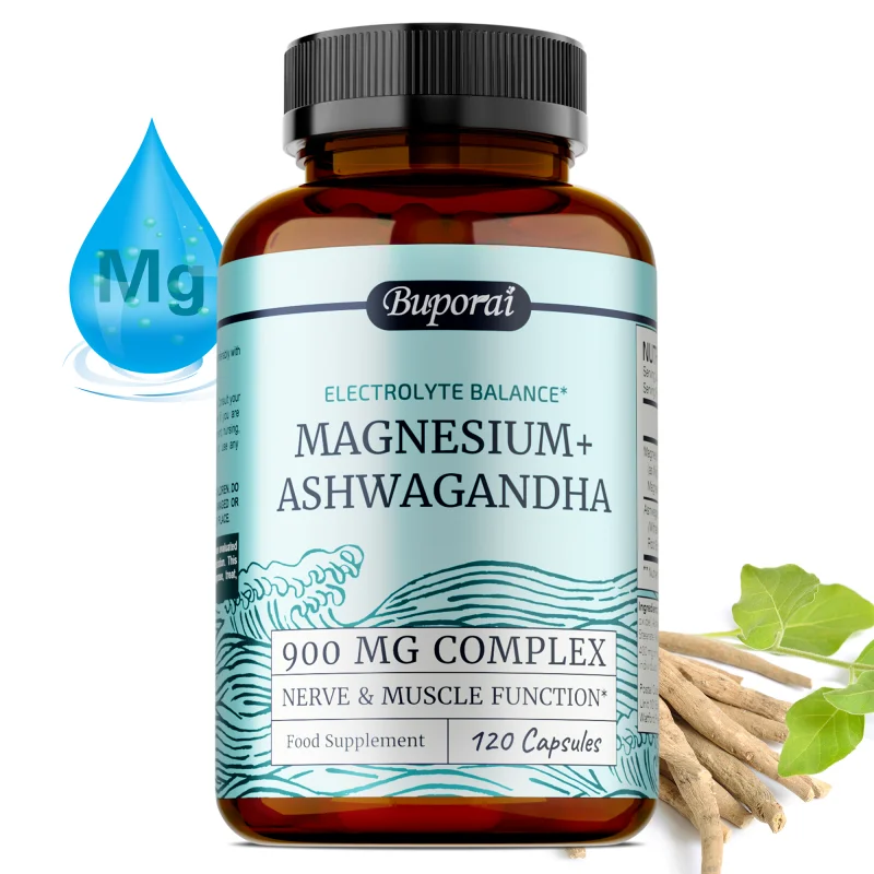 

Magnesium + Ashwahsomma Complex for Brain Memory, Thinking, Brain Cell Health Support, Mood, Promotes Relaxation