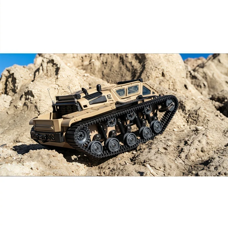 JJRC 새로운 C8812 전지형 오프로드 트랙 탱크 2.4G 원격 제어 장난감 RC 자동차 어린이와 성인을 위한 내구성 있는 소재