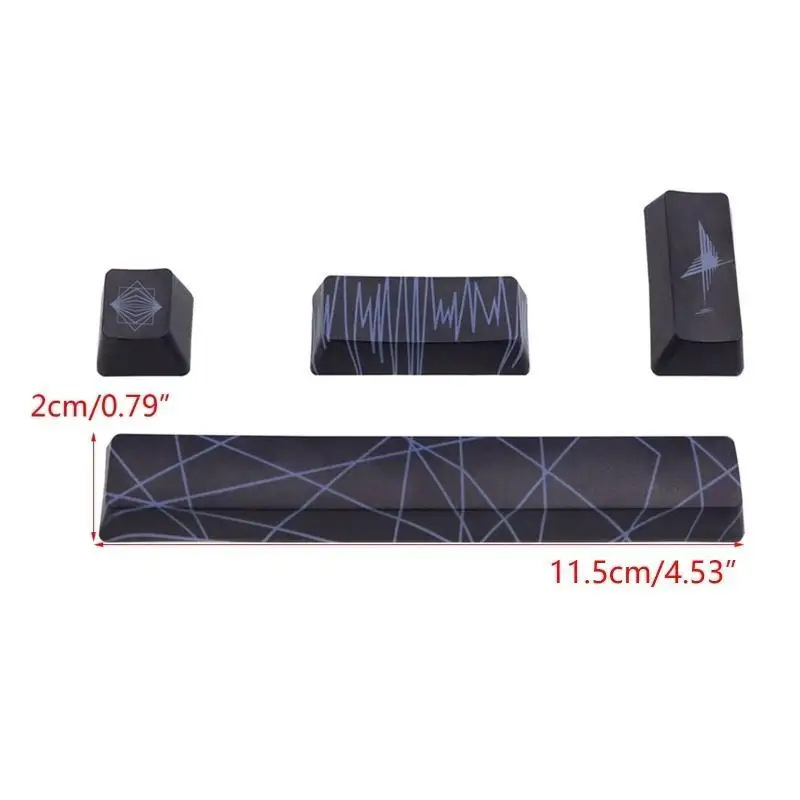 652F KeyCaps ชุด 4 ชิ้นที่กำหนดเอง PBT KeyCap 6.25U Spacebar ESC ESC เข้าสู่ KeyCap