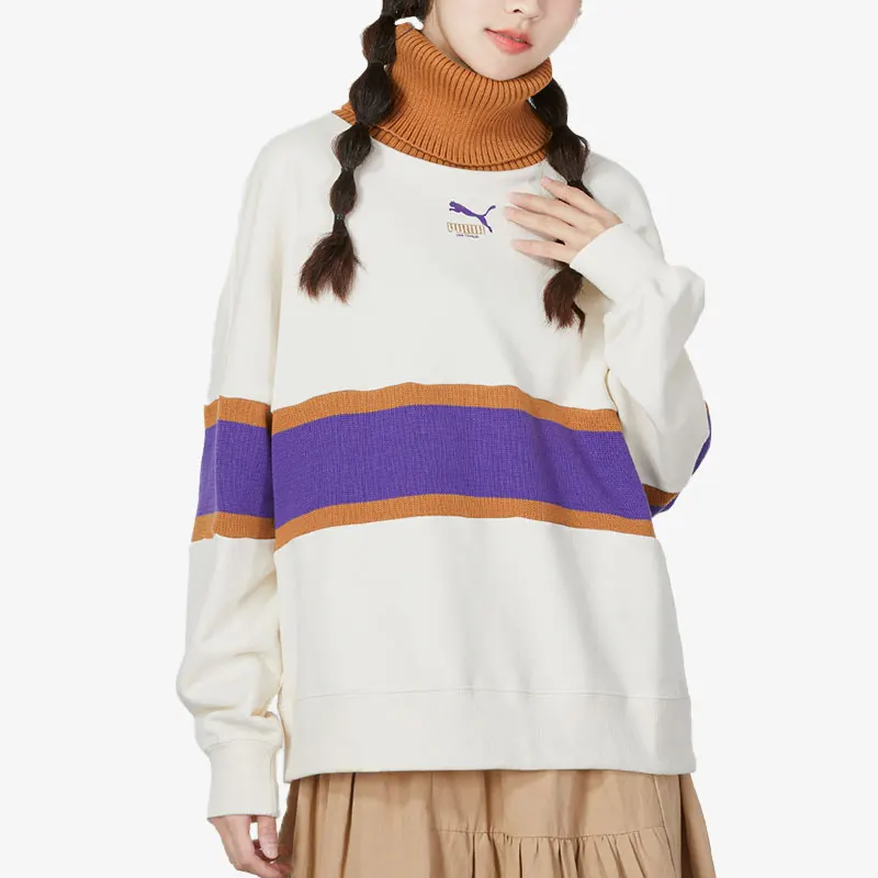 

Puma Genuine Autumn New Arrival Women's Sport Knit High Neck Pullover 537971-65