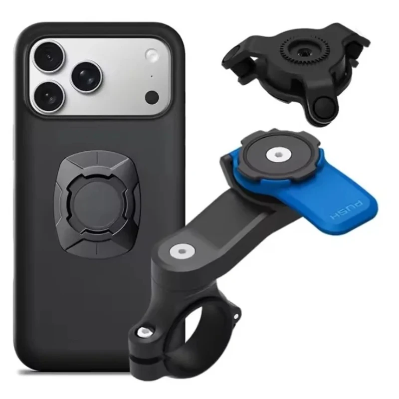 

360° Fully Adjustable Universal Phone Holder Shock Absorption Motorcycle & Bicycle Navigation Mount for All Smartphone Sizes