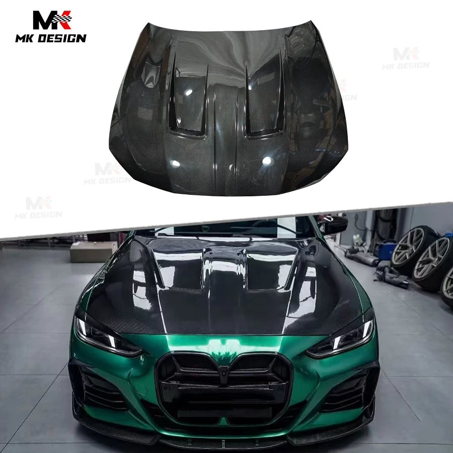 

Carbon Fiber Front Hood for BMW 4 Series G22 G23 G26 2021-2025 Upgrade N Style Front Engine Bonnet Hood Replacement Auto Parts
