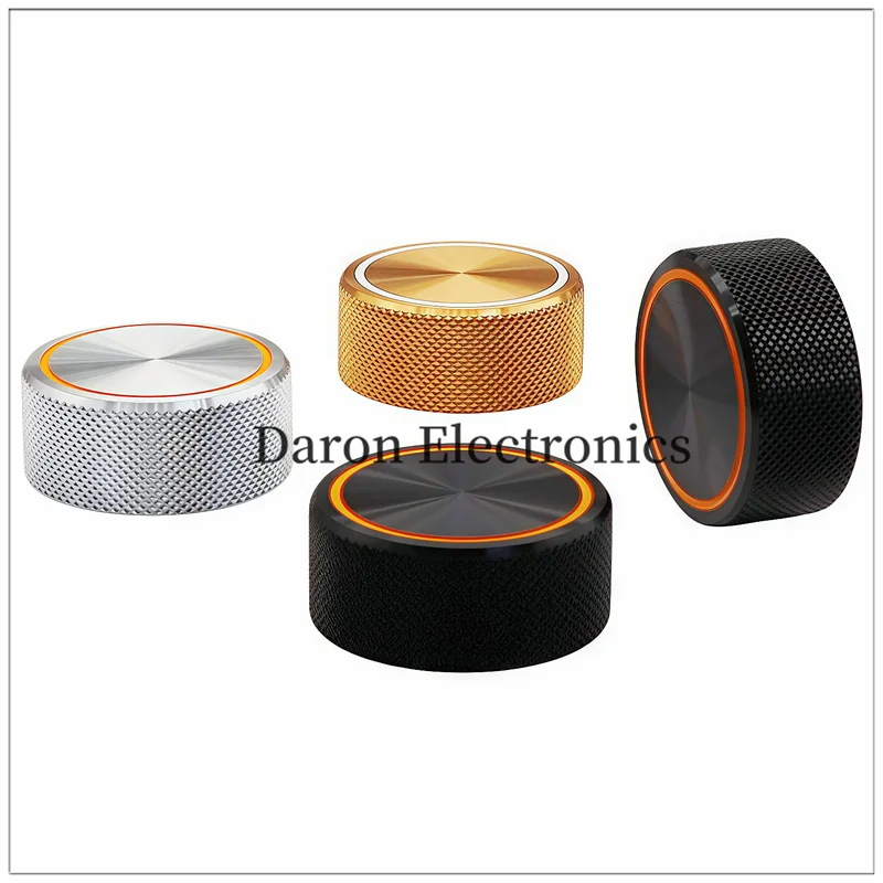 Aluminum alloy rubber core knob, 30.5*13D hole, 6mm audio broadcast volume rotary adjustment cap
