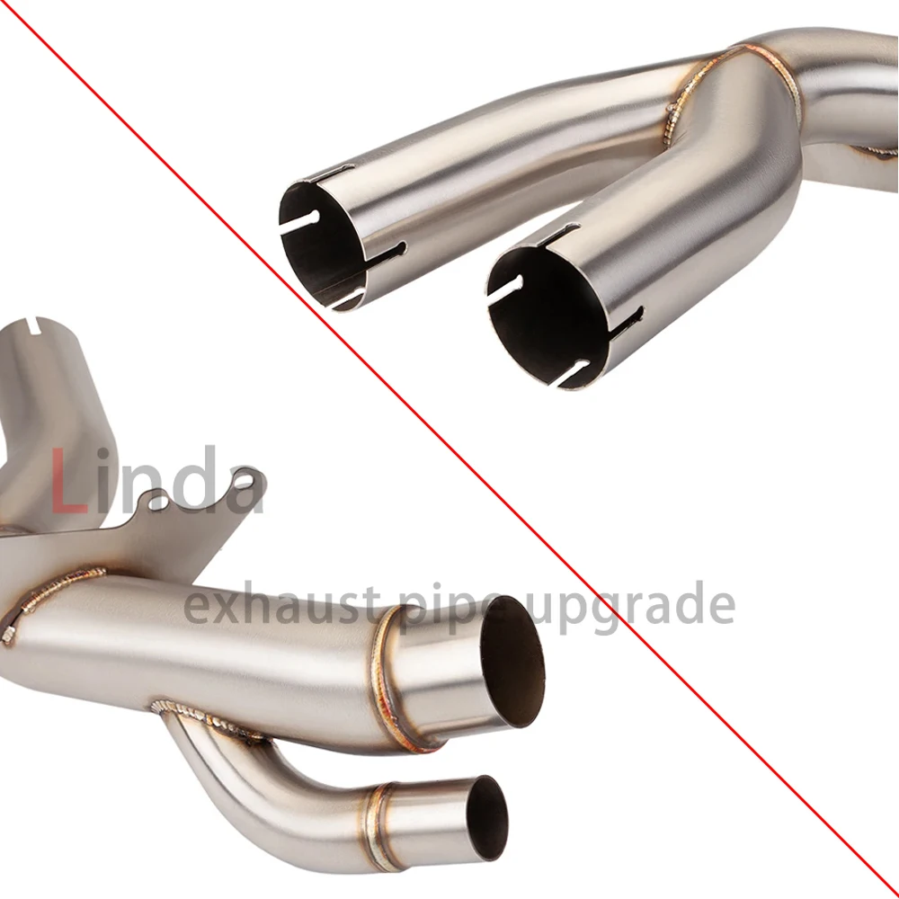 For BMW S1000RR 2017-2018 years Racing line exhaust original position s1000rr motorcycle stainless steel mid pipe link pipe