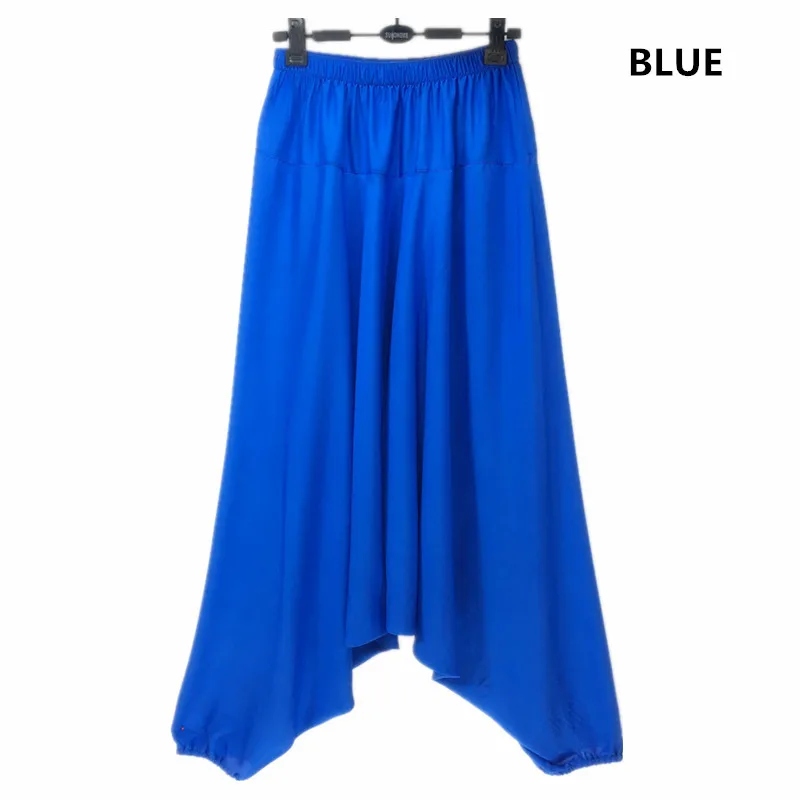 2024 Spring Women Casual Loose Harem Pants Solid Elastic Waist Summer Wide Leg Pants Plus size Cotton linen Trousers 4XL 5XL 