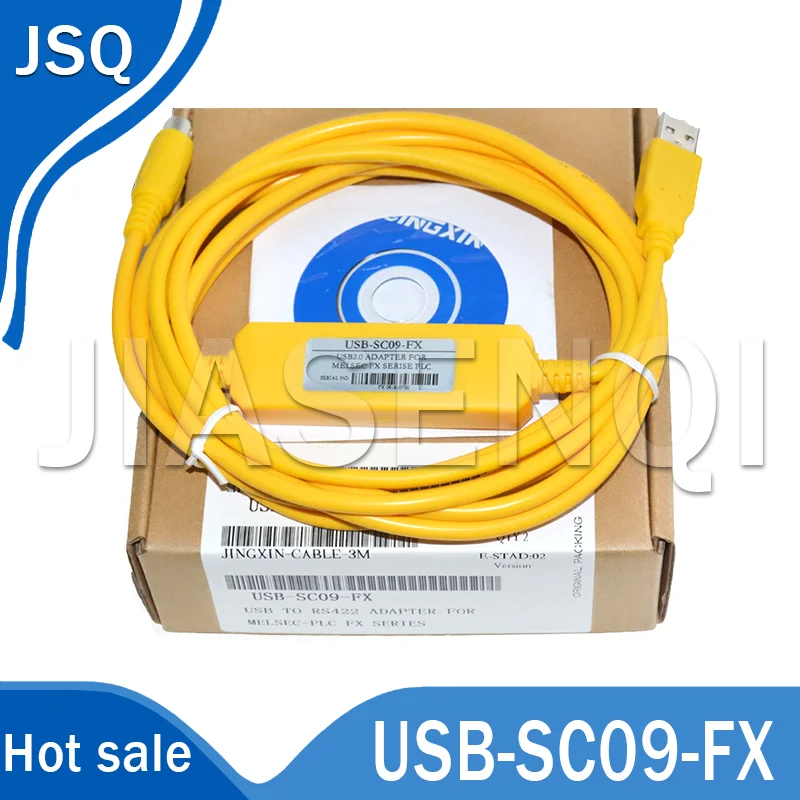 New Applicable to FX2N, 1N 1S FX3U 3GA PLC Programming Cable Download Cable USB-SC09-FX