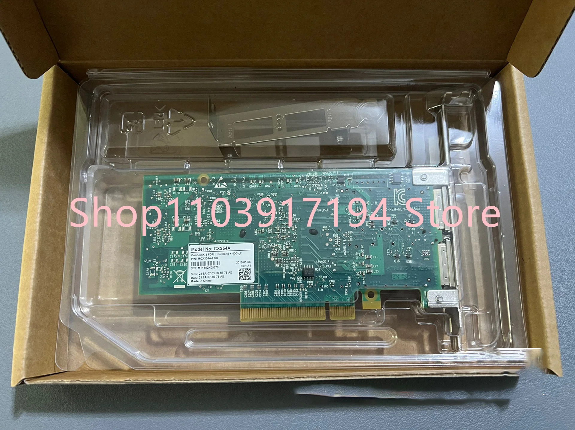 FOR Mellanox MCX354A-FCBT cx354a connectx-3 qdr 40gb infiniband network card