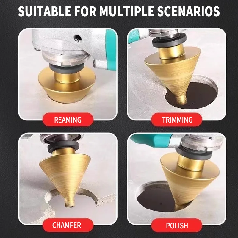 M10 M14 diamond chamfer core drill bit Enlarged Hole Beveling Grinding tool 38/50mm for Granite Marble Tiles stone cutting Carve