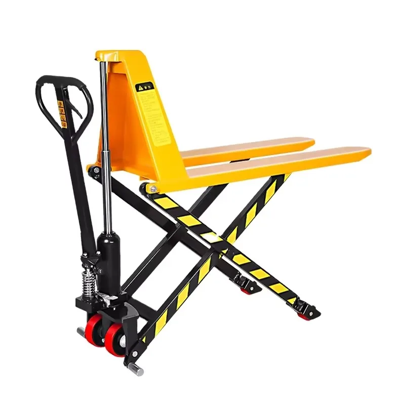 

Low Price 1ton 500kg Manual High Lift Hand Scissor Lift Pallet Truck