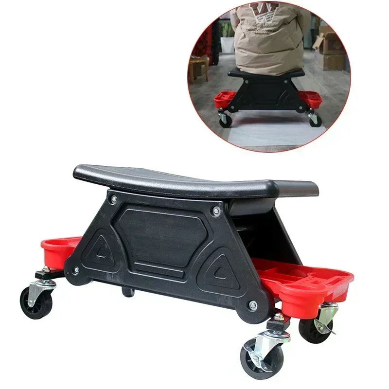 

New Design Car Detailing Stool Chair Mobile Rolling Seat Creeper for Mechanics & Detailers/Garage/ Workshop/ Vinyl Wrap