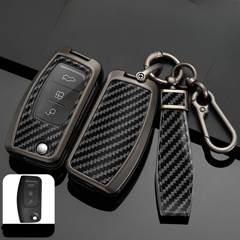 

Zinc Alloy Car Key Case Cover keychain for Ford Fiesta Focus 2 Ecosport Kuga Escape Falcon B-Max C-Max Eco Sport Galaxy