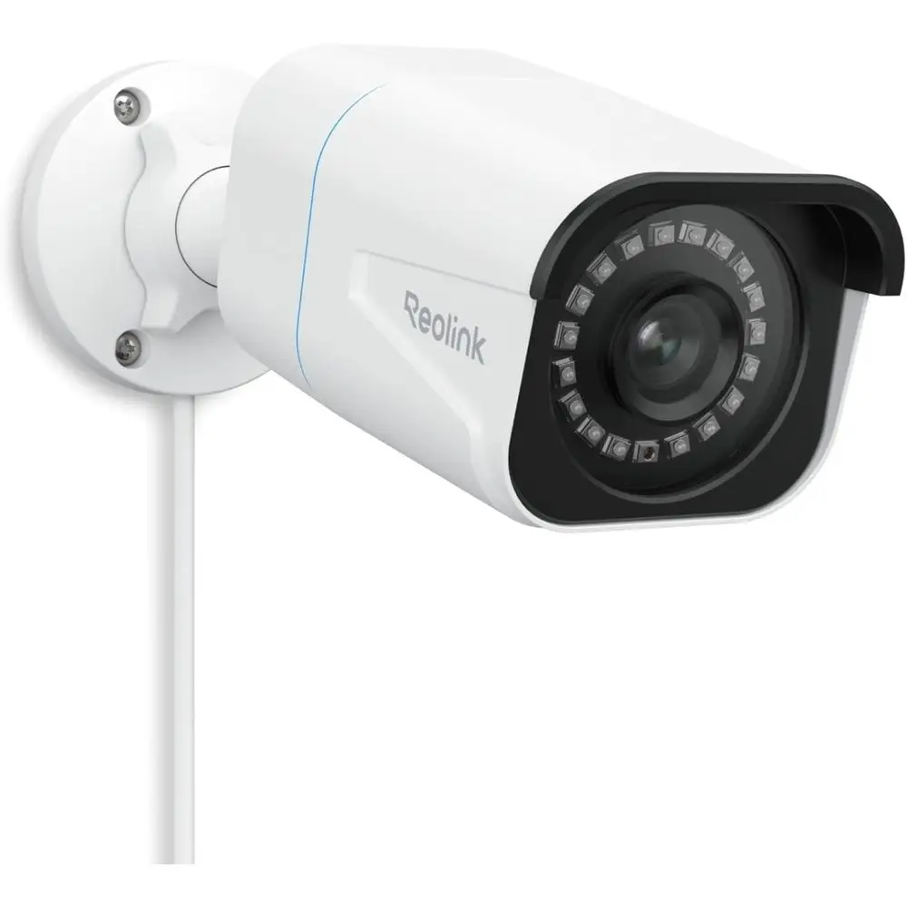 4K 8MP Wired PoE IP Camera, Human/Vehicle/Pet Detection, Time-Lapse, 100ft IR Night Vision, Compatible with Smart Home, Supports