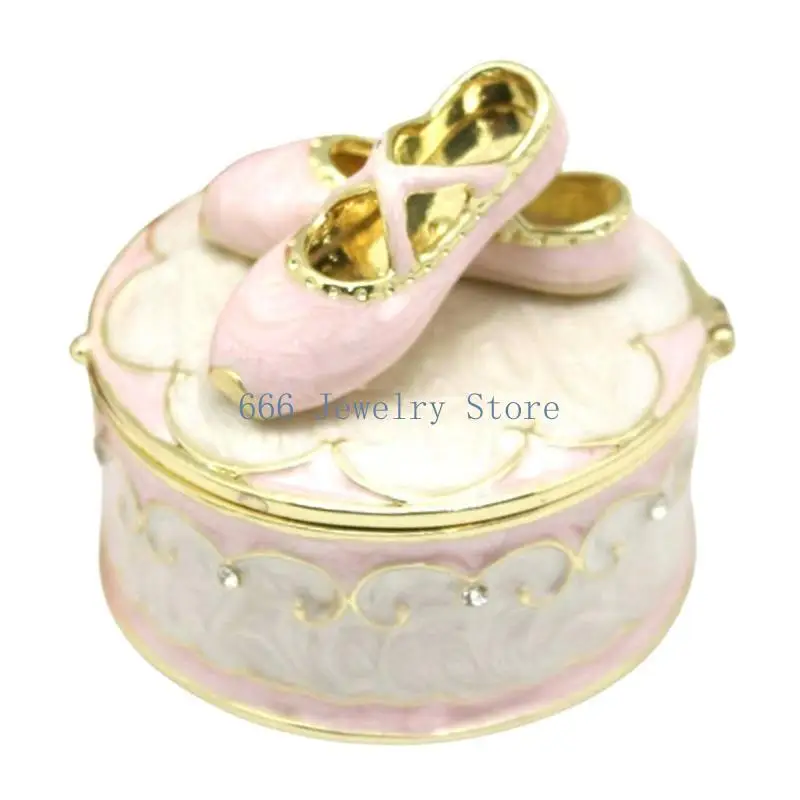 

F2TD Деликатный балетный дизайн обуви для ювелирных изделий компактный балетный акцент акцент для хранения ювелирных изделий для