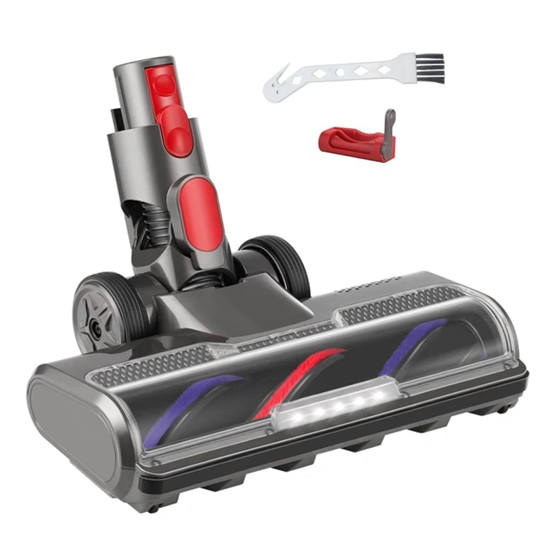 

Replacement Motorized Brush For Dyson V7, V8, V10, V11, V15 Vacuum Cleaners With LED Lights Trigger Lock And Clean Brush