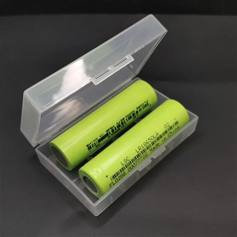 1 Stück PP-Batterie-Aufbewahrungsbox für Flachkopf 21700 Einzelabschnitt oder Doppelabschnitt oder 4 Abschnitte mattiert weiß