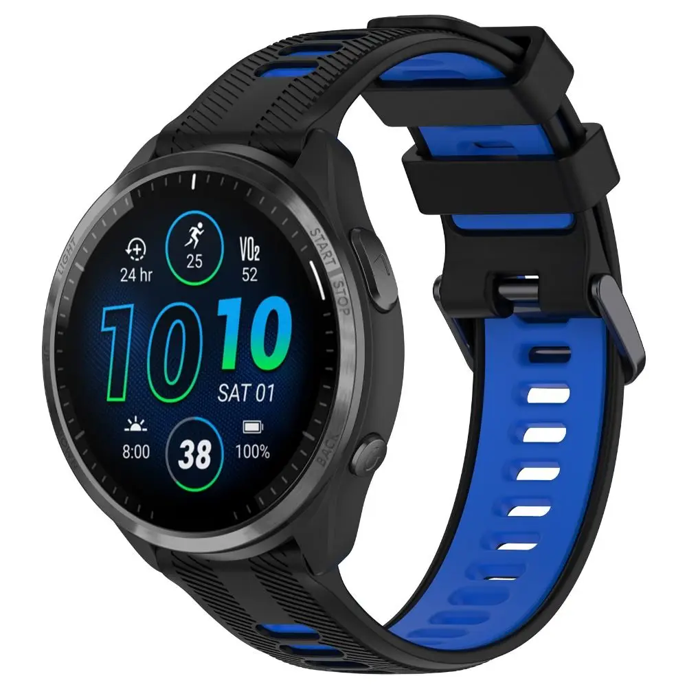 Replacement Silicone Strap Double Color Smart Watch Wristband Accessories Soft Bracelet for Garmin Forerunner 965 955 945 935