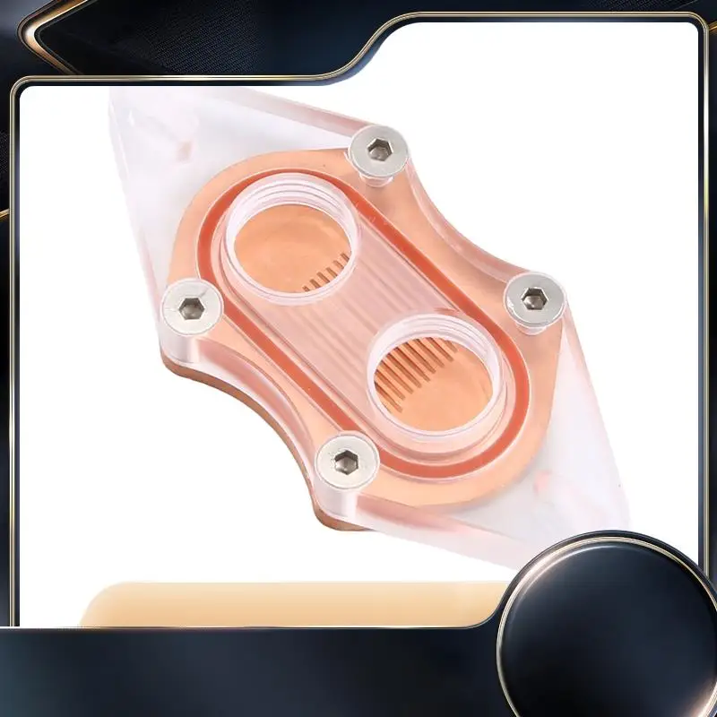 CPU Water Cooling Block Cooler Acrylic Transparent South Bridge Northbridge Block For Computer CPU Block Easy Install-N34R