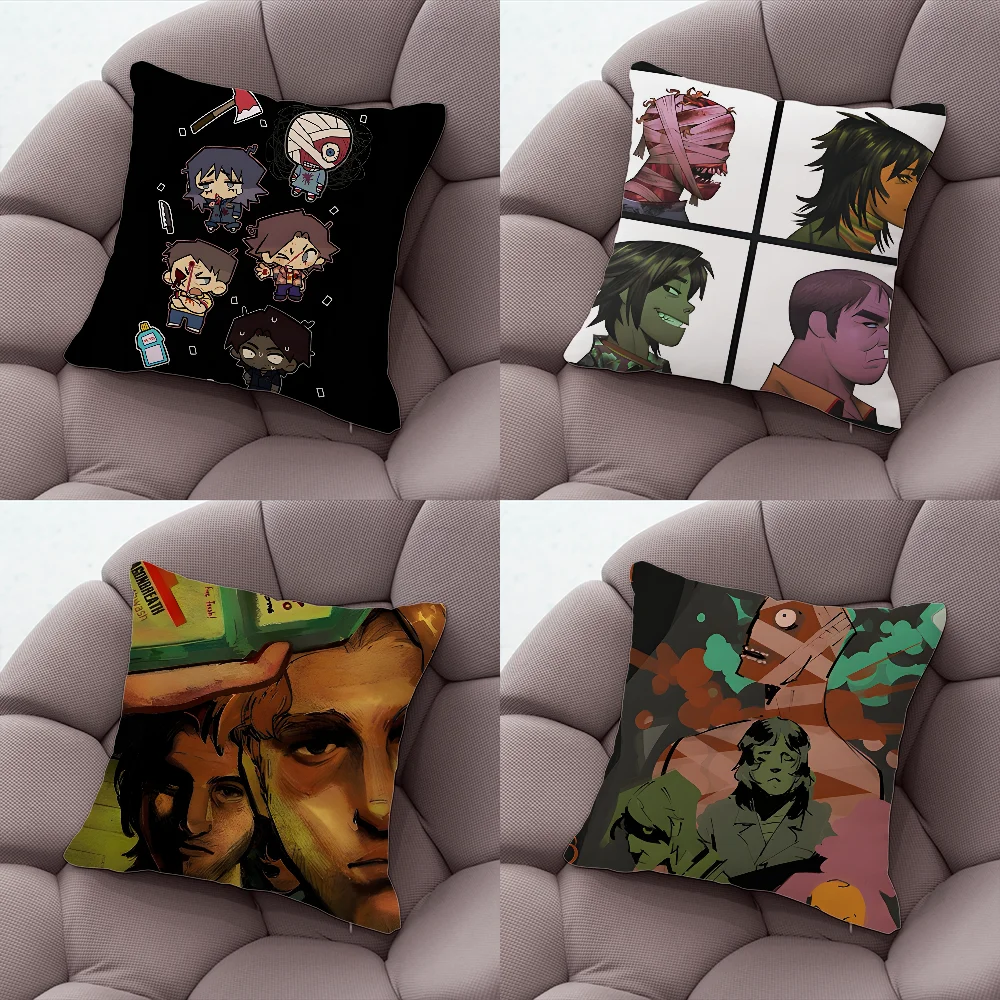 게임 M-Mouthwashing 지미 컬리 Anya 베개 케이스 거실 소파 쿠션 커버 홈 침실 룸 장식에 적합