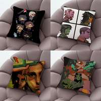 Game M-Mouthwashing Jimmy Curly Anya Pillow Case Living Room Sofa Cushion Cover Suitable For Home Bedroom Room Decoration