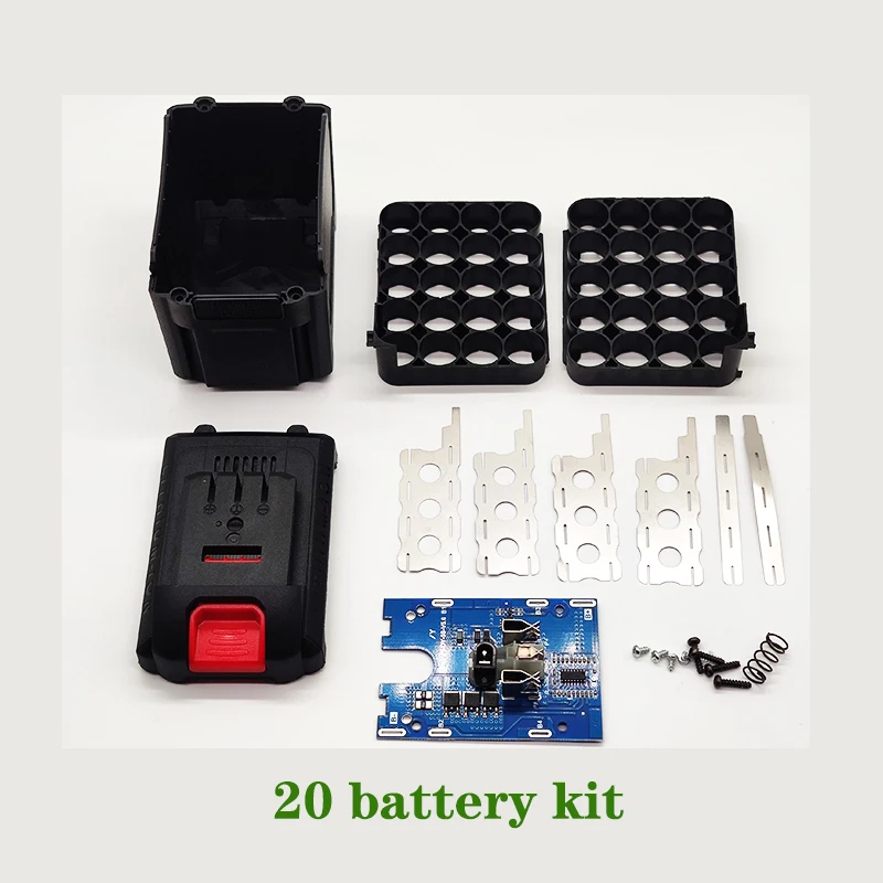 パワーツールバッテリーキット18/21 9v電池ケースホルダーbmsワイヤレス電気アングルグラインダー切断18650リチウムイオンホルダー収納ボックス