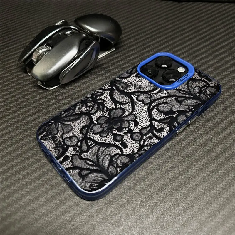 حافظة لهاتف آيفون 17 17Air 16 15 14 13 12 11 Pro Max Mini XS XR X 7 8 Plus 16E غطاء ممتص للصدمات خلفي صلب