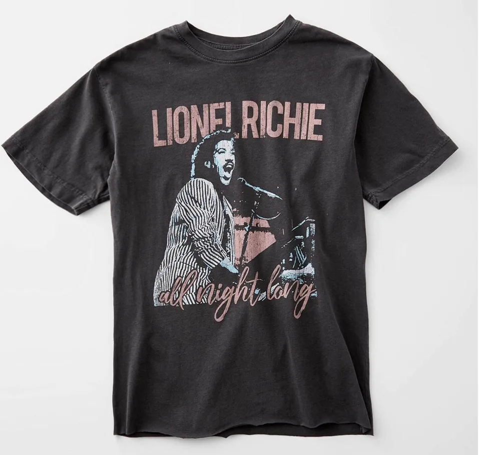 Vintage All Night Long Lionel Richie Shirt Classic Black Unisex