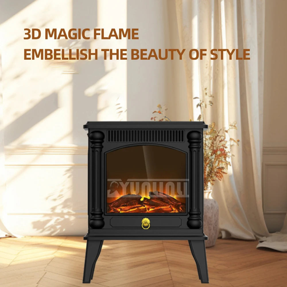 

Electric Heater 3D Simulation Flame Mountain Household Living Room Fireplaces Heater 1400W Heater