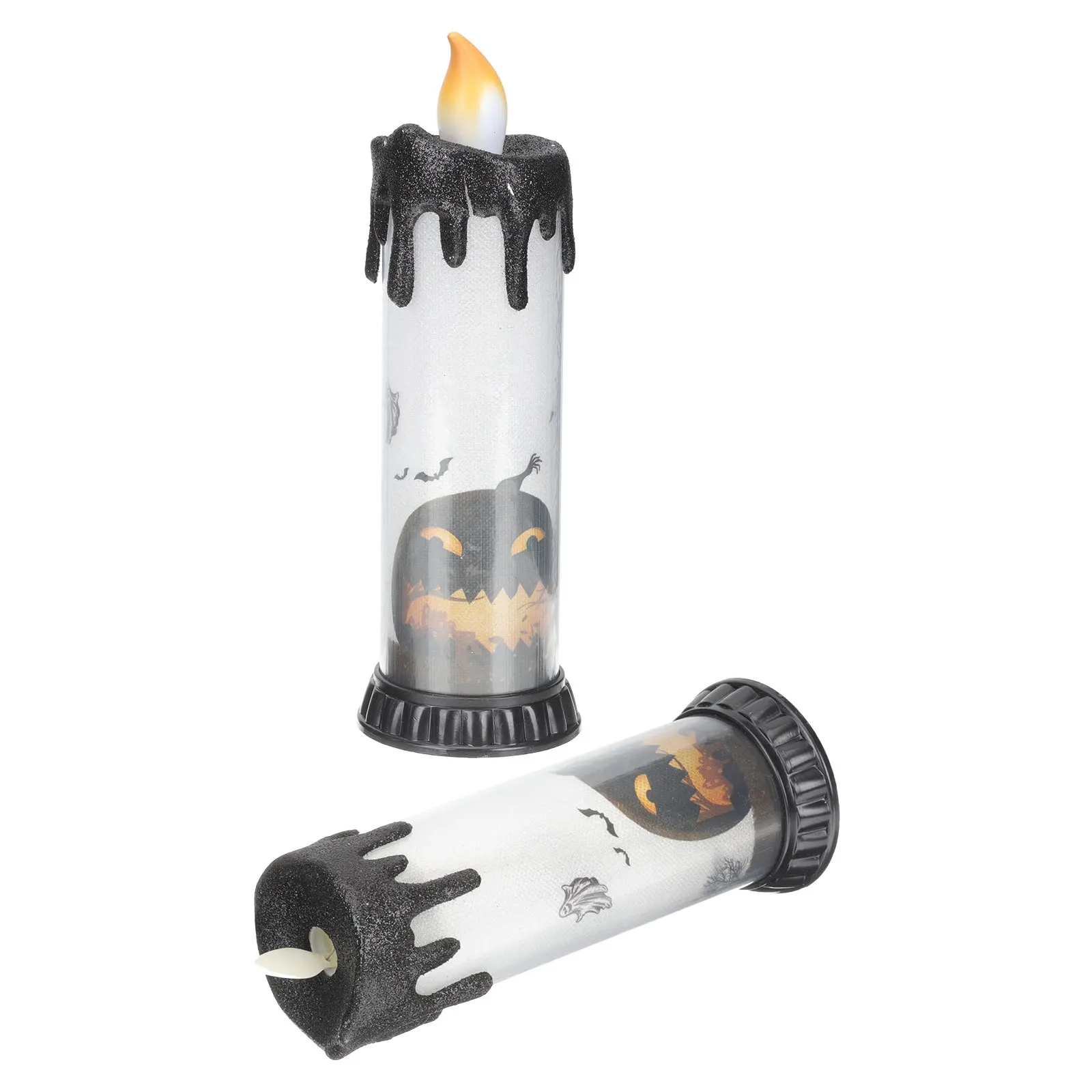 2 pçs halloween lágrima gota led tealight criativo lâmpada decorativa para festa em casa dia das bruxas luz sem chama