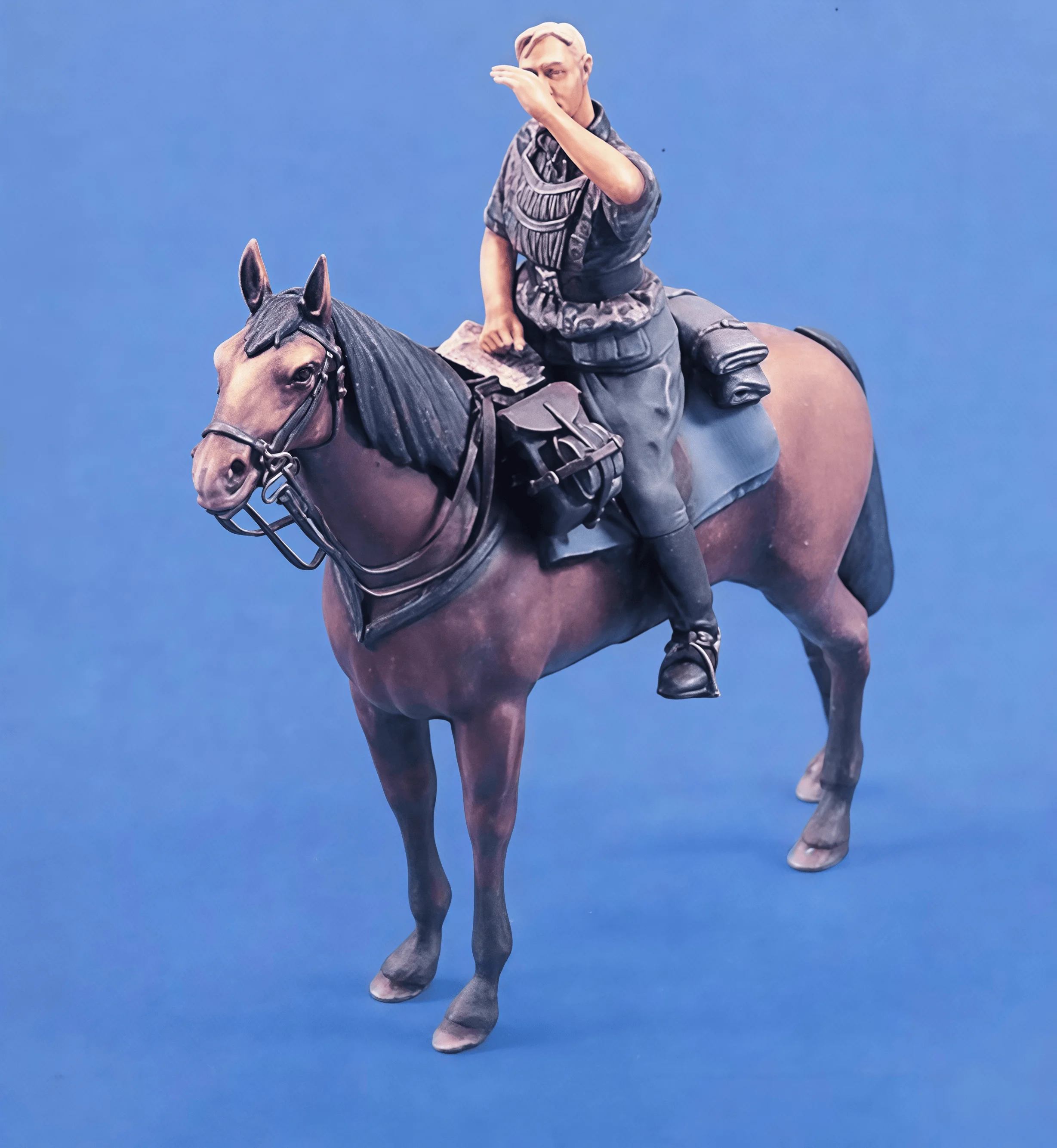 ชุดโมเดลเรซิ่นความแม่นยำ 1/35 GK, โมเดลทหารม้าเรซิ่น, ไม่ทาสี
