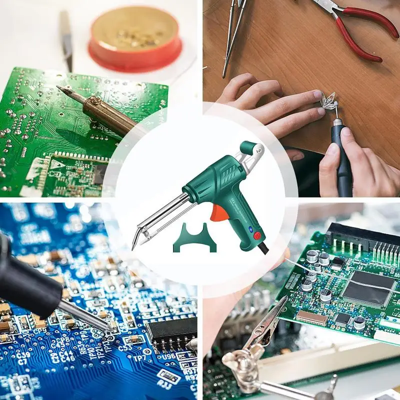 Multi-Function Soldering Iron Adjustable Soldering Tool Soldering Iron Quick Heating Soldering Iron Kit with Removable Stand for