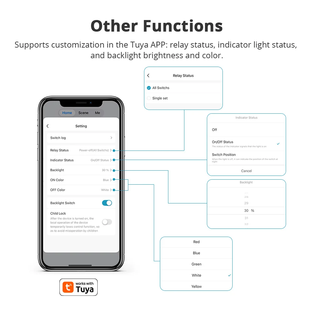 Zemismart زيجبي مقاطعة محايدة 1 2 3 4 عصابات الجدار مفتاح اللمس الخفيف العمل مع تويا دعم Homekit Siri Alexa Google Home
