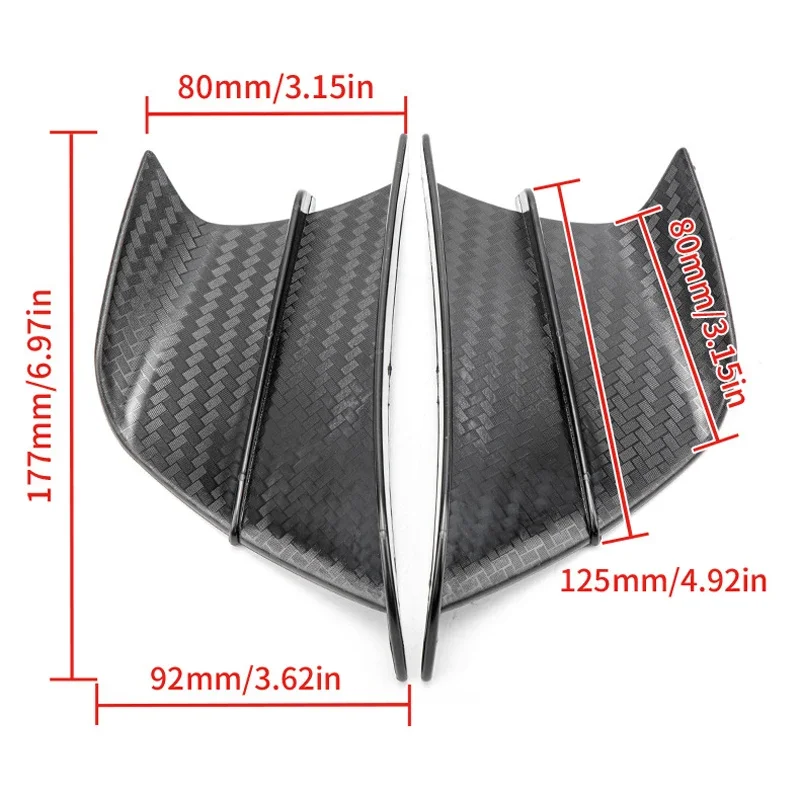 Мотоциклетный аэродинамический спойлер с боковым крылом, стабилизатор для Yamaha YZF R1 R6 Kawasaki Ninja H2 BMW S1000RR Honda H2 ABS