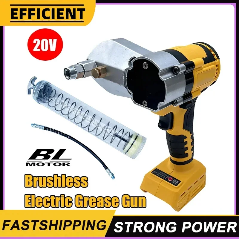 Fit Dewalt Brushless Electric Grease Gun For 20V Battery High Pressure Lubricating Oil Injector Machine Grease Guns