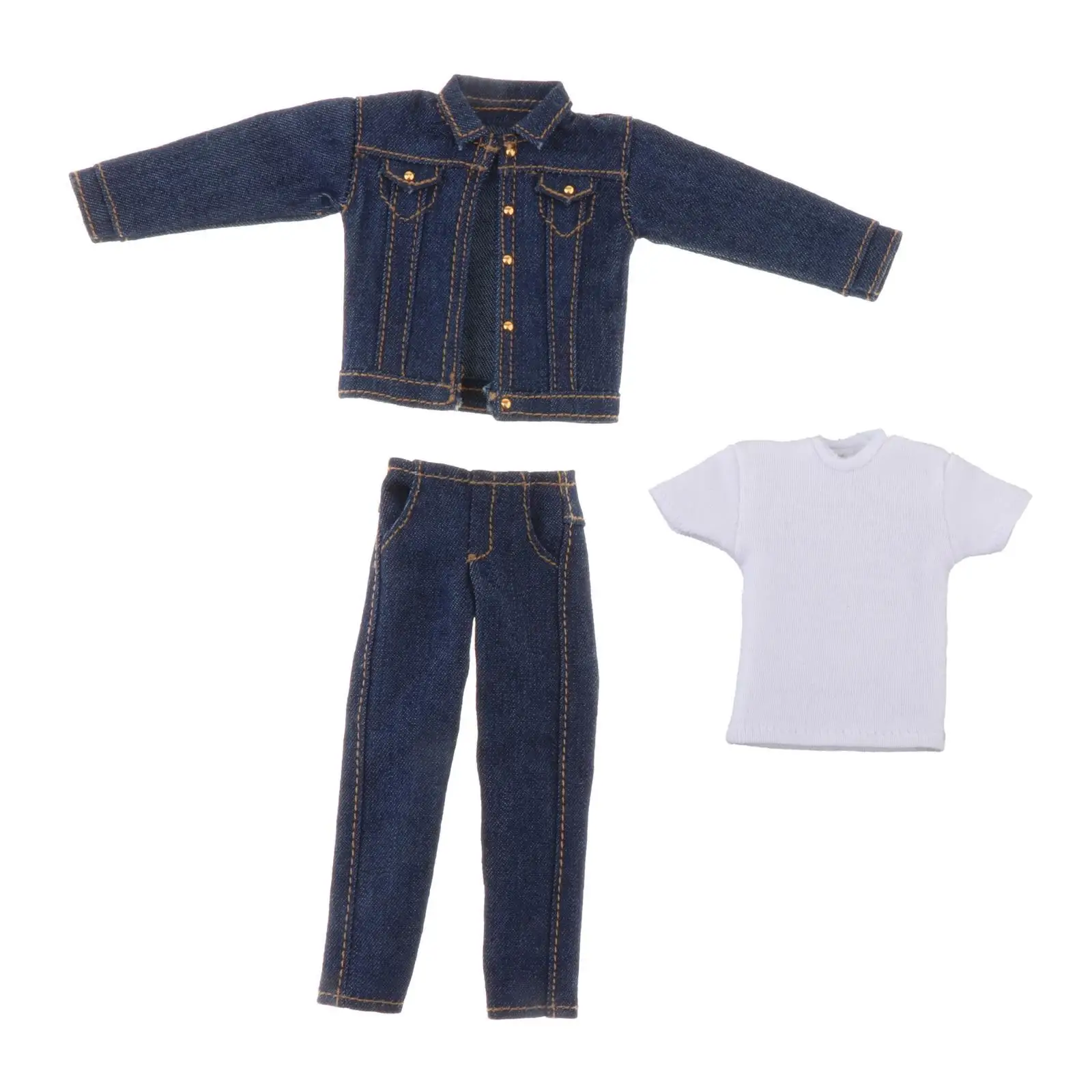 1/12 Male Doll Clothes Suit Trendy for 6 inch Doll Figures Accessory