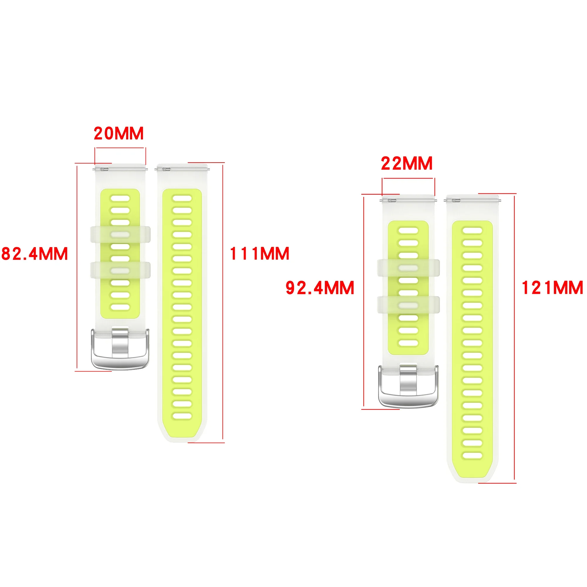 Cinturino in silicone Fashion Jelly Colors per orologio Mibro-Lite-air-color-C2-T2 / Gs active-X1-A1-A2-C3-C4-Lite 2 3
