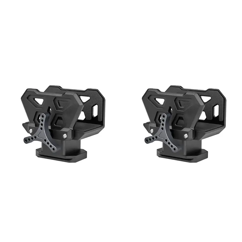 DT17 2X Professional Saddle Clamp Adapter, Tripod Bracket Vise Clamp, Outdoor Bracket, 3/8 Inch Thread, Aluminum Alloy