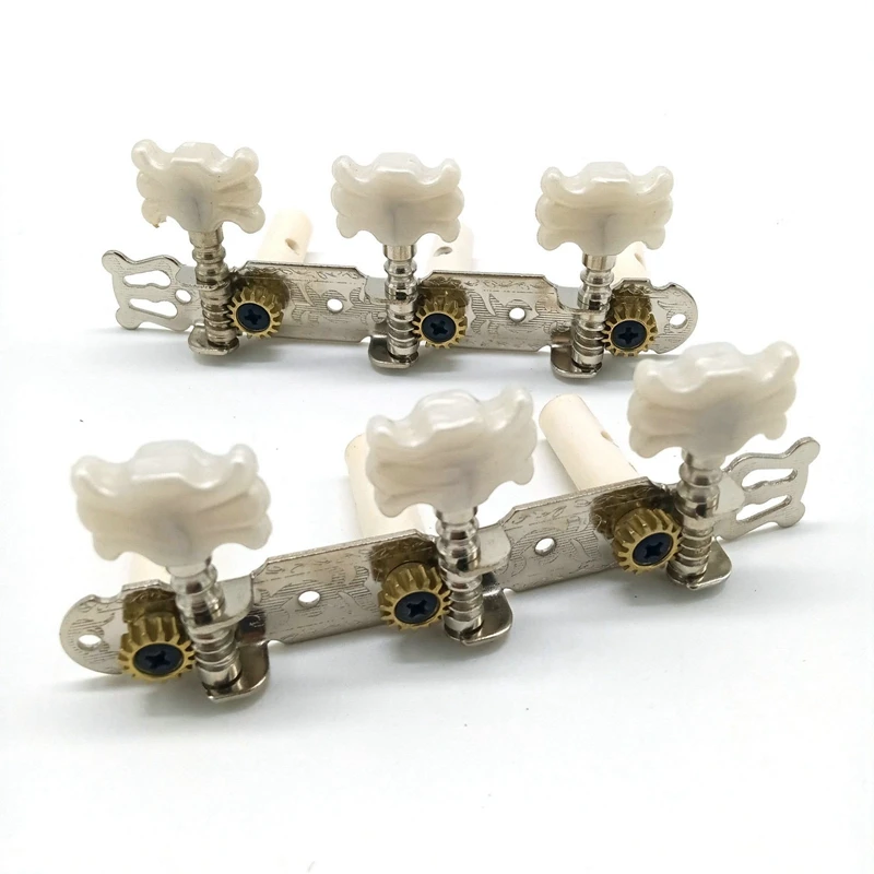 One Pair Guitar Tuning Pegs Machine Tuners White Machine Head For Classic Guitar Guitar Part Accessories