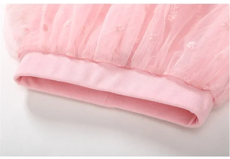 Kinderleggings für Babymädchen, Niedliche Spitzen-Prinzessinnen-Leggings mit Rock, Frühling Herbst Einfarbige Baumwoll-Kinderhosen – Detail 19
