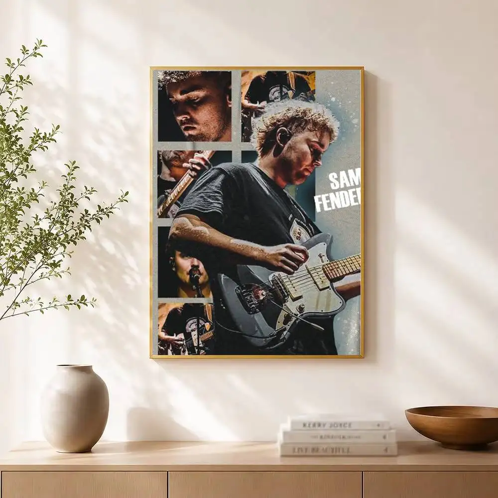 S-Sam F-Fender R&B Singer Lovely Poster High Quality Dorm Living Room Aesthetic Wall Decoration Painting Stickers Gift