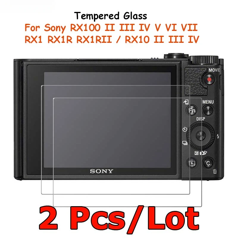 For Sony DSC-RX100 V VI VII RX10 RX1R II III IV RX1 RX1RII M2 M3 M4 Tempered Glass Screen Protector Protective Film Guard 2 Pcs