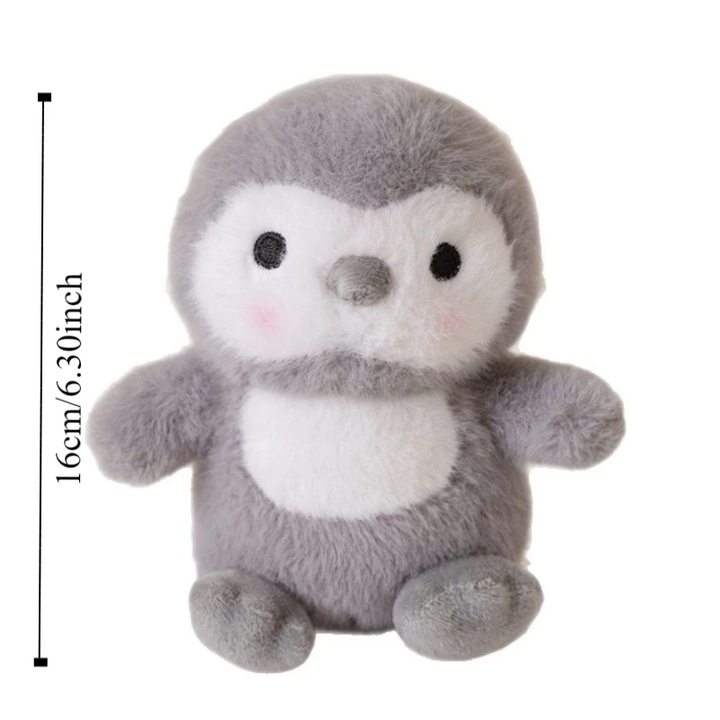 الأرانب الدب الصغير ألعاب من نسيج مخملي الأغنام البيضاء الصغيرة الكرتون الفيل أفخم دمية 16 سنتيمتر لينة الحيوان البطريق دمية #6